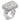 7X196 - Rhodium 925 Sterling Silver Ring with AAA Grade CZ in Clear