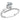 DA039 - High polished (no plating) Stainless Steel Ring with AAA Grade CZ in Clear