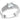 DA020 - High polished (no plating) Stainless Steel Ring with Cubic in Clear