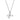 DA093 - High polished (no plating) Stainless Steel Chain Pendant with AAA Grade CZ in Clear