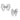DA067 - High polished (no plating) Stainless Steel Earrings with AAA Grade CZ in Clear
