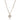 DA086 - IP Rose Gold(Ion Plating) Stainless Steel Chain Pendant with AAA Grade CZ in Clear