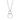 DA097 - High polished (no plating) Stainless Steel Chain Pendant with AAA Grade CZ in Clear