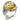 7X288 - Rhodium 925 Sterling Silver Ring with AAA Grade CZ in Topaz