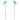 TK2814 - IP Rose Gold(Ion Plating) Stainless Steel Earrings with Synthetic Turquoise in Sea Blue