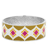 TK291 - High polished (no plating) Stainless Steel Bangle with Epoxy in Multi Color