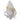 0W099 - Gold+Rhodium Brass Ring with AAA Grade CZ in Topaz