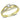 DA277 - IP Gold(Ion Plating) Stainless Steel Ring with AAA Grade CZ in Clear