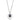 DA300 - High polished (no plating) Stainless Steel Chain Pendant with AAA Grade CZ in Amethyst