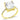 DA172 - IP Gold(Ion Plating) Stainless Steel Ring with AAA Grade CZ in Clear