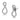 DA186 - High polished (no plating) Stainless Steel Earrings with AAA Grade CZ in Clear