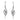 DA178 - High polished (no plating) Stainless Steel Earrings with AAA Grade CZ in Clear