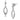 DA189 - High polished (no plating) Stainless Steel Earrings with AAA Grade CZ in Clear