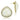 GL346 - IP Gold(Ion Plating) Brass Earrings with Synthetic Synthetic Stone in Clear