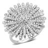 DA364 - High polished (no plating) Stainless Steel Ring with AAA Grade CZ in Clear