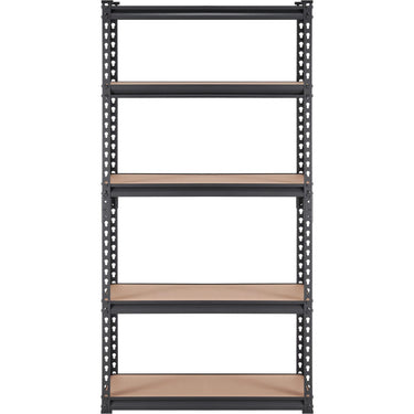 Storage Shelving Unit, 5-Tier Adjustable, 2000 lbs Capacity, Heavy Duty Garage Shelves Metal Organizer Utility Rack, Black, 30" L x 12" W x 60" H for Kitchen Pantry Basement Bathroom Laundry