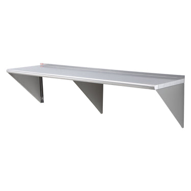 18" x 72" Stainless Steel Shelf, Wall Mounted Floating Shelving with Brackets, 500 lbs Load Capacity Commercial Shelves, Heavy Duty Storage Rack for Restaurant, Kitchen, Bar, Home, and Hotel