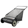 Push Lawn Sweeper, 26 Inch Leaf & Grass Collector, Strong Rubber Wheels & Heavy Duty Thickened Steel Durable to Use with Large Capacity 7 ft³ Mesh Collection Bag, 4 Spinning Brushes