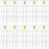 Tomato Cages, 11.8" x 11.8" x 46.1", 10 Packs Square Plant Support Cages, Silver PVC-Coated Steel Tomato Towers for Climbing Vegetables, Plants, Flowers, Fruits