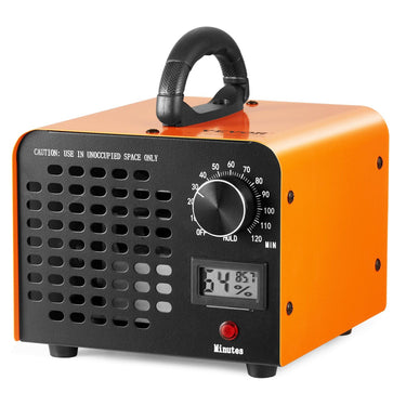 Ozone Generator, 12000mg/h Ozone Machine Odor Remover, High Capacity Commercial/Industrial Ozone Generator Machine, Home Air Ionizers Deodorizer with 0-120 min Time Setting for Rooms, Cars, Pets