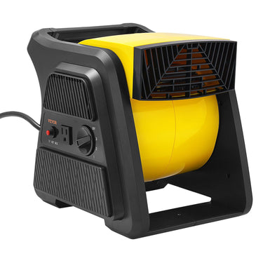Pivoting Utility Fan, 600 CFM High Velocity Floor Blower for Drying, Cooling, Ventilating, Exhausting, 300° Blowing Angle Air Mover, Portable Carpet Dryer Fan for Home, Work Shop