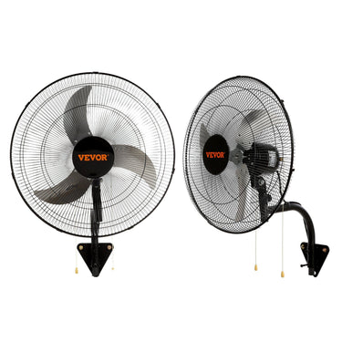 Wall Mount Fan, 2 PCS 20 inch Oscillating, 3-speed High Velocity Max. 4000 CFM Industrial Wall Fan for Indoor, Commercial, Residential, Warehouse, Greenhouse, Workshop, Basement, Garage,Black