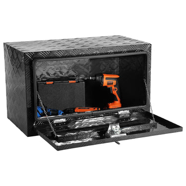 Underbody Aluminum Truck Tool Box 30" x 14" x 16" Trailer RV Tool Storage