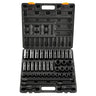 Impact Socket Set 1/2 Inches 43 Piece Impact Sockets, Standard Socket Assortment, 1/2 Inches Drive Socket Set 6-Point Sockets Metric 9-30mm (Standard/Deep)