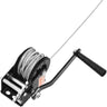 Hand Winch, 800 lbs Pulling Capacity, Boat Trailer Winch Heavy Duty Rope Crank with 33 ft Steel Wire Cable and Two-Way Ratchet, Manual Operated Hand Crank Winch for Trailer, Boat or ATV Towing