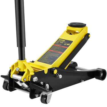 Floor Jack, 3 Ton Low Profile Floor Jack, Heavy-duty Steel Racing Floor Jack with Dual Pistons Quick Lift Pump, Floor Jack Lifting Range 3.35"-19.69"