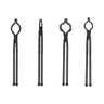 Blacksmith Tongs, 18' 4 PCS, V-Bit Bolt Tongs, Wolf Jaw Tongs, Z V-Bit Tongs and Gripping Tongs, Carbon Steel Forge Tongs with A3 Steel Rivets, for Beginner and Seasoned Blacksmiths, Bladesmiths