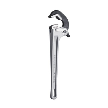 Pipe Wrench, 14" Aluminum Straight Pipe Wrench, Automatic Jaw Adjustment, Adjustable Plumbing Wrench, Easy to Carry, Ergonomic Handle, Hangable Design, for Water Pipes, Automotive Repairs