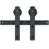 8FT Sliding Barn Door Hardware Kit, 330LBS Loading Heavy Duty Barn Door Track Kit for Single Door, Fit 3.7-4.3FT Wide and 1.3"-1.8" Thick Door Panel, with Smooth & Silent Pulley (I Shape)
