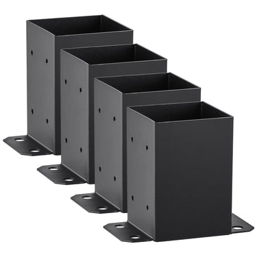 4 Pack 4x4 Post Base Brackets Heavy Duty Wood Post Fence Post Anchor