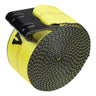 Winch Straps, 4" x 30', 6000 lbs Load Capacity, 18000 lbs Break Strength, Truck Straps with Flat Hook, Flatbed Tie Downs Cargo Control for Trailers, Farms, Rescues, Tree Saver, Yellow (10 Pack)