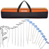 Rods Dent Removal Kit, 21 Pcs Paintless Dent Repair Rods, Stainless Steel Dent Rods, Whale Tail Dent Repair Tools, Professional Hail Dent Removal Tool For Minor Dents, Door Dings And Hail Damage