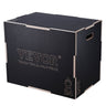 3 in 1 Plyometric Jump Box, 30/24/20 Inch Wooden Plyo Box, Platform & Jumping Agility Box, Anti-Slip Fitness Exercise Step Up Box for Home Gym Training, Conditioning Strength Training, Black