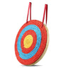 Archery Target, 3 Layers 20" Arrow Target, Traditional Solid Straw Round Archery Target Shooting Bow, Hand-Made Arrows Target, Coloured Rope Target for Backyard Outdoor Hunting Shooting Practice