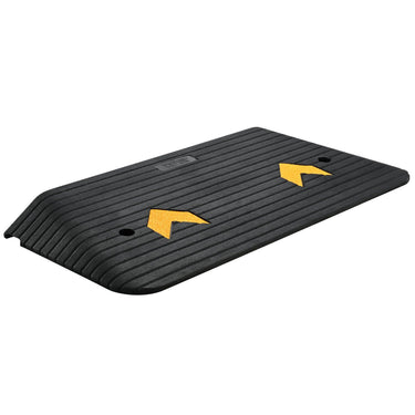 Upgraded Rubber Threshold Ramp, 3" Rise Door Ramp with 1 Channel, Natural Rubber Car Ramp with Non-Slip Textured Surface, 33069 lbs Load Capacity Curb Ramp for Wheelchair and Scooter
