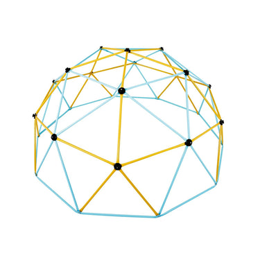 Climbing Dome, Jungle Gym Supports 750LBS and Easy Assembly, 10FT Geometric Dome Climber Play Center for Kids 3 to 10 Years Old,with Climbing Grip, Outdoor Backyard Play Equipment for Kids