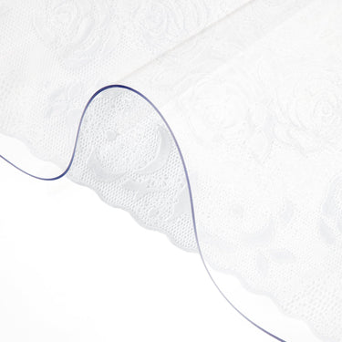 Plastic Table Cover 42 x 72 Inch, 1.5 mm Thick Clear Table Protector, Rectangle Clear Desk Mat, Waterproof & Easy Cleaning for Office Dresser Night Stand