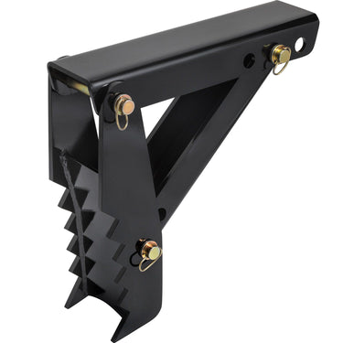 18" Backhoe Thumb, 1/2" Teeth Thickness Heavy Duty Excavator Thumb, Black Steel Weld On Thumb Attachments with 12mm Bolt-On Design Adjustable Mechanical Thumb for Backhoe/Excavator