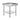 Stainless Steel Work Table, 24 x 24 x 26 Inch Commercial Food Prep Worktable, 3-Sided Backsplash Heavy Duty Prep Worktable, Metal Work Table with Adjustable Height for Restaurant Home Hotel