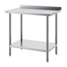 24 x 36 x 36 Inch Stainless Steel Work Table, Commercial Food Prep Worktable Heavy Duty Prep Worktable, Metal Work Table with Adjustable Height for Restaurant, Home and Hotel