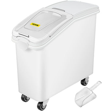 21 Gallon Ingredient Bin with Scoop 400 Cup Ingredient Bin with Sliding Lid Commercial Food Storage for Kitchen