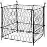 4 Pack Plant Protectors from Animals, 13.4'' x 13.4'' Chicken Wire Plant Protector, Plant Cages for Outdoor Plants, Flowers & Vegetables, Keeps Bunny Chicken Squirrels Out, 16pcs Metal Mesh