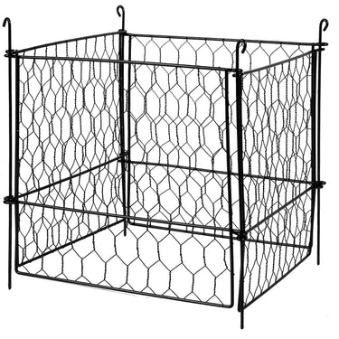 4 Pack Plant Protectors from Animals, 13.4'' x 13.4'' Chicken Wire Plant Protector, Plant Cages for Outdoor Plants, Flowers & Vegetables, Keeps Bunny Chicken Squirrels Out, 16pcs Metal Mesh