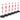 Adjustable Traffic Delineator Post Cones, 6 Pack, Traffic Safety Delineator Barrier with Fillable Base 6.6FT Chain, for Traffic Control Warning Parking Lot Construction Caution Roads, Red&White