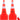 Safety Cones, 28 in/73 cm Height, 12 PCS PVC Orange Traffic Cone with 2 Reflective Collars and Weighted Base, Used for Traffic Control, Driveway Road Parking and School Improvement