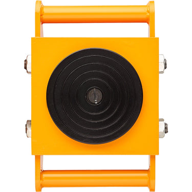 4PCS Machinery Skate Dolly, 17637 LBS/8T Industrial Machinery Mover, Heavy Duty Carbon Steel Machinery Moving Skate with 4 PU Wheels and 360° Rotation Non-Slip Cap for Warehouse, Workshop, Facto
